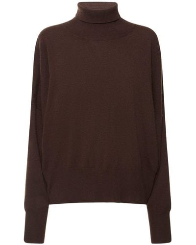 Totême Cashmere Turtleneck Jumper - Brown