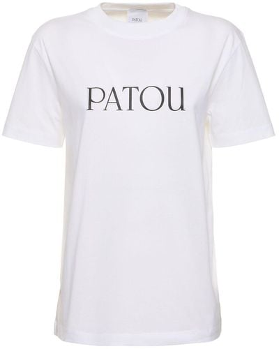 Patou T-shirt Aus Baumwolljersey Mit Druck - Weiß