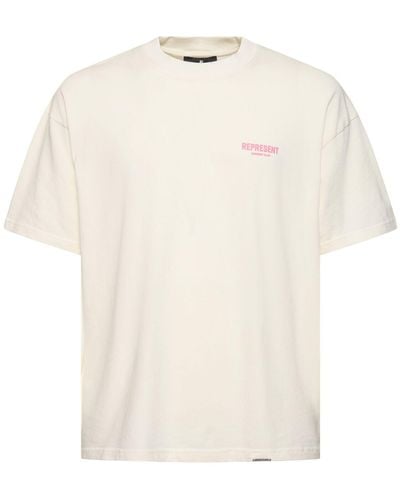 Represent T-shirt en coton à logo owners club - Blanc