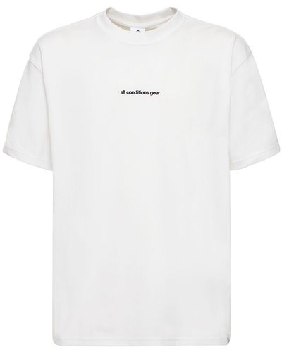 Nike T-shirt Aus Baumwollmischung "acg Nrg" - Weiß