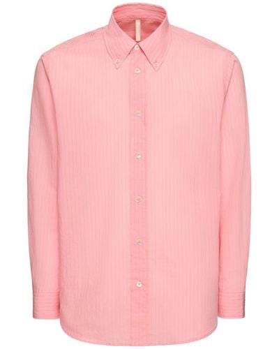 sunflower Cotton Blend Button Down Shirt - Pink