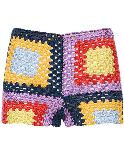 Marni Shorts de algodón crochet - Blanco