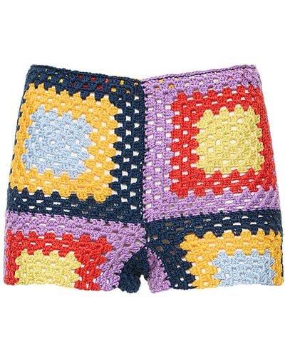 Marni Cotton Crochet Mini Shorts - White