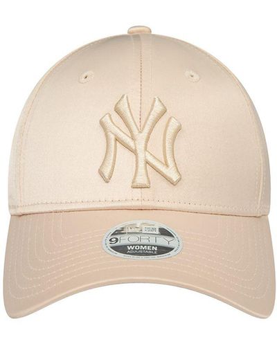 KTZ New York Yankees Female Satin 9forty Hat - Natural