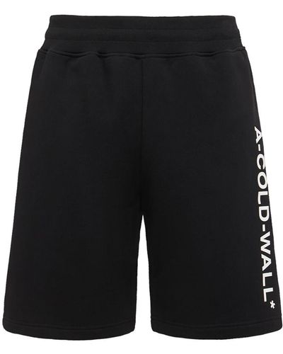 A_COLD_WALL* Shorts Deportivos Con Logo - Negro