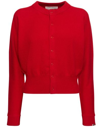 Extreme Cashmere Blouson-cardigan Aus Kaschmirmischstrick - Rot