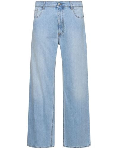 1017 ALYX 9SM Wide Denim Jeans W/buckle - Blue