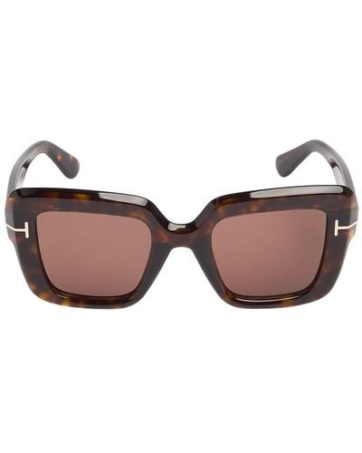 Tom Ford Esme Squared Sunglasses - Brown