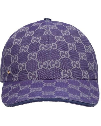 Gucci New gg Canvas Baseball Cap - Purple