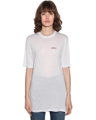 Kirin T-shirt " Basic" In Jersey - Bianco