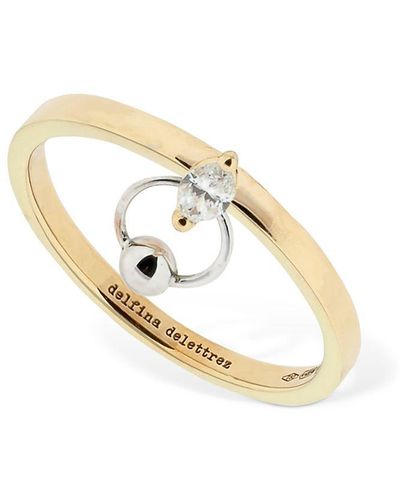 Delfina Delettrez 18kt Two-in-one Marquise Diamond Ring - Metallic