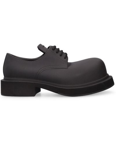 Balenciaga Steroid Derby Lace-up Shoes - Black