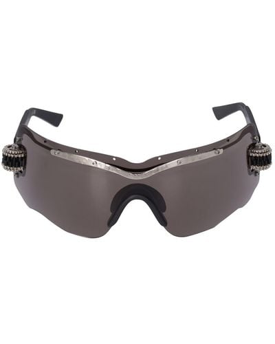Kuboraum Maskensonnenbrille Aus Metall "e15" - Grau