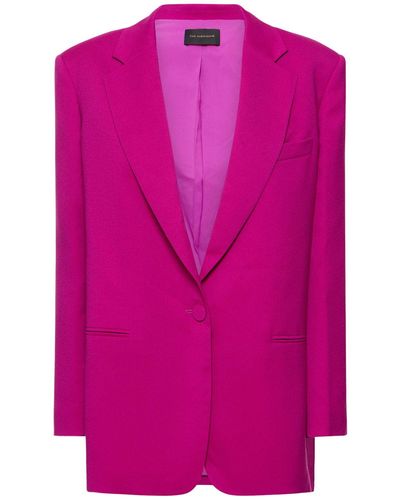 ANDAMANE Oversized Blazer Aus Kreppsatin "guia" - Pink