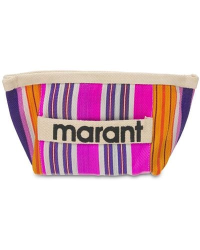 Isabel Marant Powden Striped Pouch - Pink