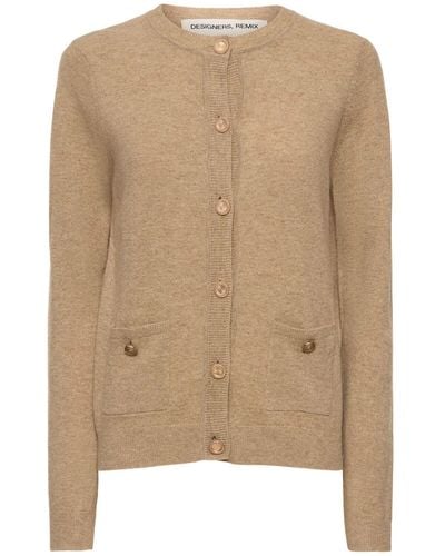 Designers Remix Cosmo Wool & Cashmere Cardigan - Natural