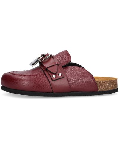 JW Anderson 15Mm Punk Leather Loafers - Brown