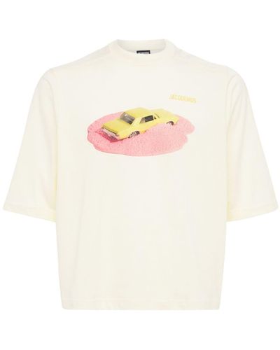 Jacquemus T-shirt En Jersey De Coton Imprimé Le Voiture - Multicolore