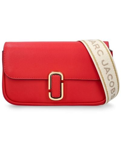 Marc Jacobs The Mini Soft Leather Shoulder Bag - Red