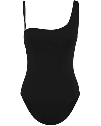 Max Mara Clara Jersey One Piece Swimsuit - Black