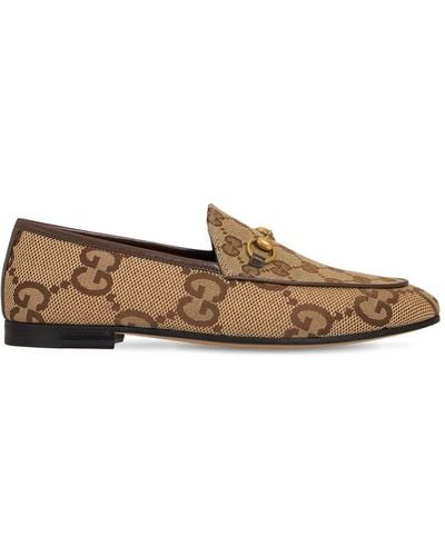 Gucci Jordaan Maxi GG Canvas Loafer - Brown
