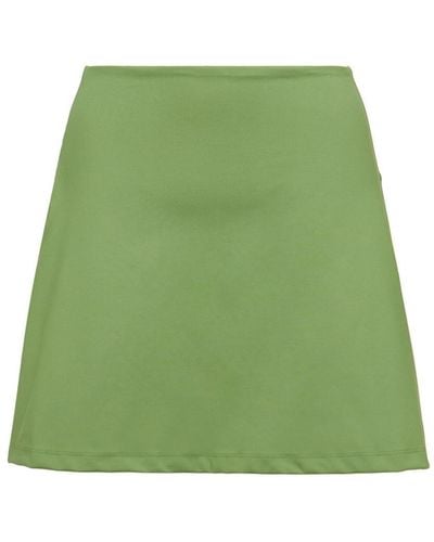 GIRLFRIEND COLLECTIVE Falda Pantalón Con Cintura Alta - Verde