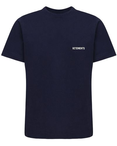Vetements コットンtシャツ - ブルー