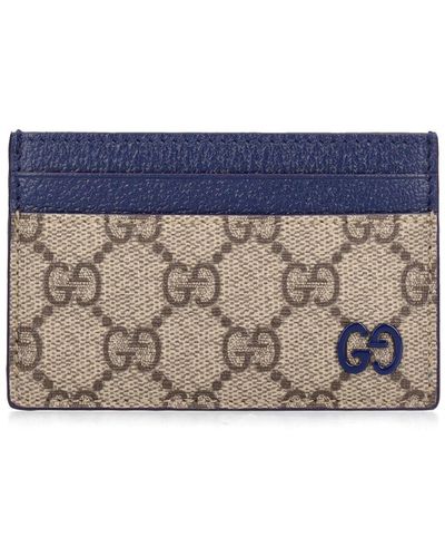 Gucci "Gg" Card Holder - Blue