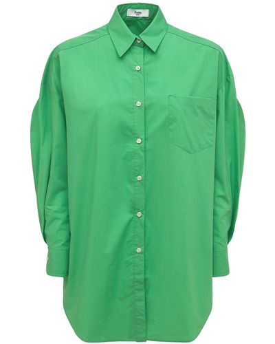 Frankie Shop Melody Organic Cotton Shirt - Green