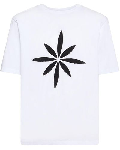 Kusikohc Bedrucktes T-shirt Aus Baumwolle - Weiß