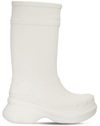Balenciaga Crocs Rubber Boots - White