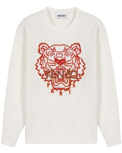 KENZO Tiger オーガニックコットンスウェットシャツ - ホワイト