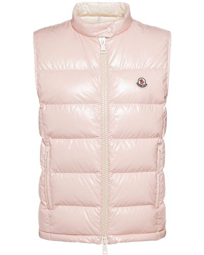 Moncler Alcibia ナイロンダウンベスト - ピンク