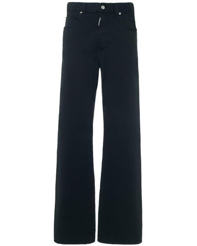 DSquared² San Diego Mid Rise Wide Leg Jeans - Blue