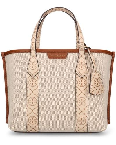 Tory Burch Small Perry Canvas Tote Bag - Natural