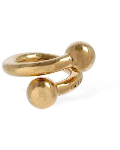 Balenciaga Skate Brass Ring - Metallic