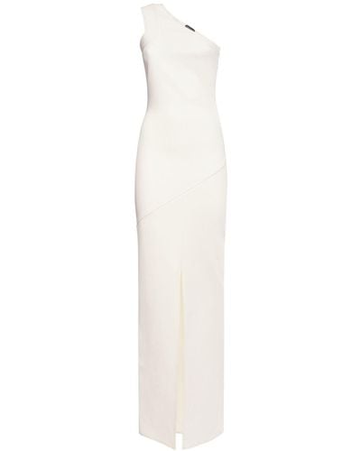 Tom Ford Langes Kleid Aus Cady - Weiß
