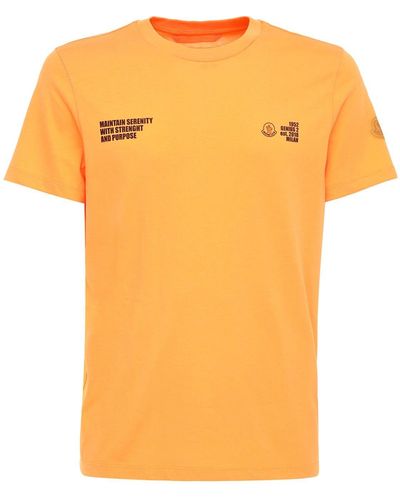 Moncler Genius 1952 コットンジャージーtシャツ - オレンジ