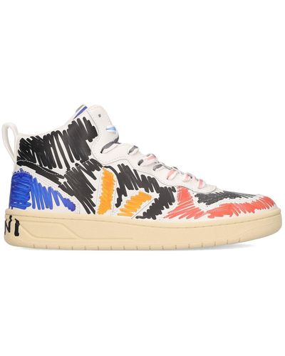 Marni Veja V15 Leather High-top Sneakers - Multicolour