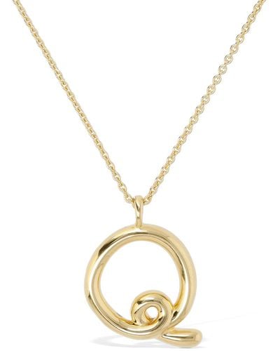 Missoma Initial 18ct Yellow -plated Vermeil Recycled Sterling-silver Pendant Necklace - Metallic