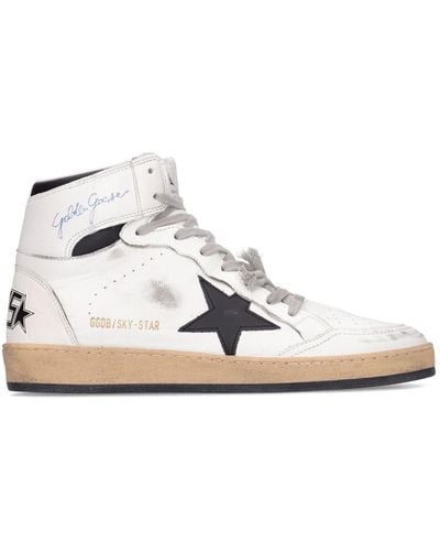 Golden Goose Schuhe Sneaker high SKY STAR Kalbsleder - Weiß