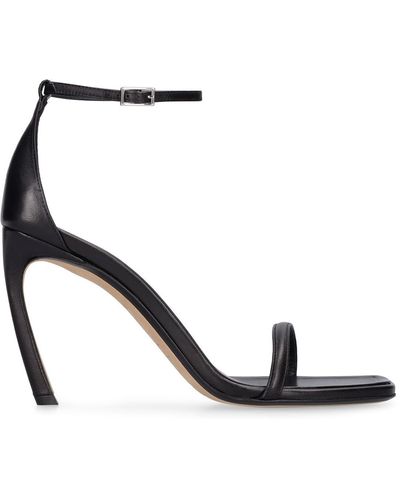 Lanvin 95Mm Swing Leather Sandals - Black