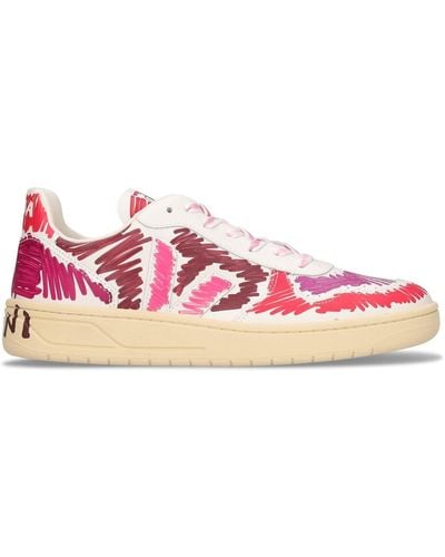 Marni Veja V10 Leather Low-top Sneakers - Multicolor