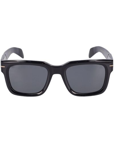 David Beckham Db Squared Acetate Sunglasses - Gray