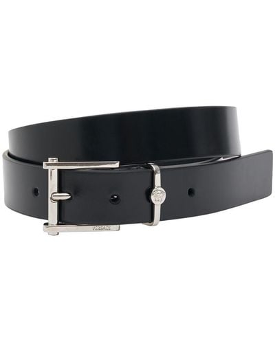 Versace 30mm Leather Belt - White