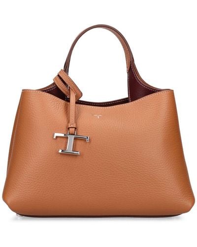 Tod's Micro Apa Top Handle Leather Bag - Brown