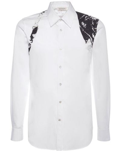 Alexander McQueen Fold Harness Hemd - Weiß