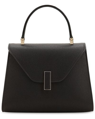 Valextra Mini Iside Grained Leather Bag - Black