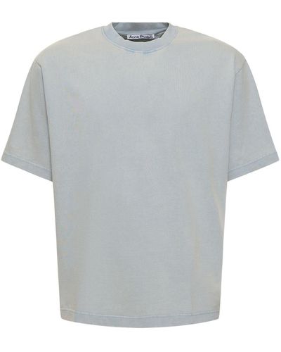 Acne Studios Extorr Vintage Cotton T-Shirt - Gray