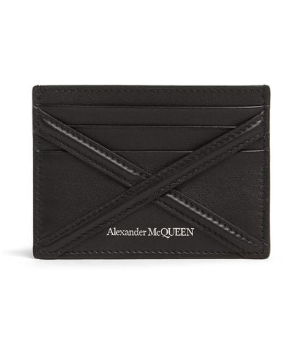 Alexander McQueen レザーカードホルダー - ブラック